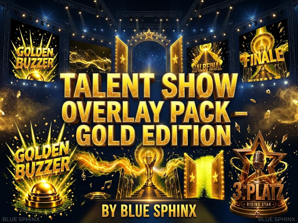 Talent Show Overlay Pack – Gold Edition