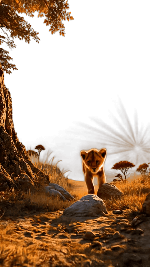 Baby Lion 2.0 Gif Animation