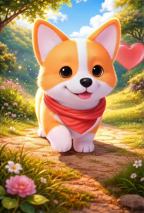 Corgi Gift Animationen