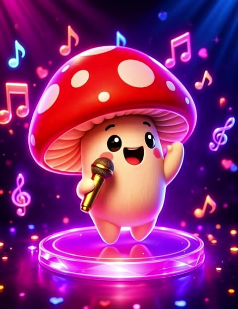 Cute Singing Mushroom Gift Alert