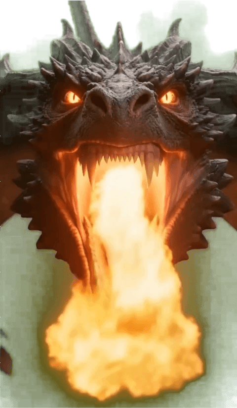 Echter Drache Danke für dein FOLLOW