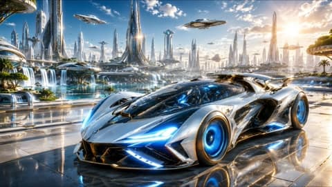 Futuristisches Hypercar 2199