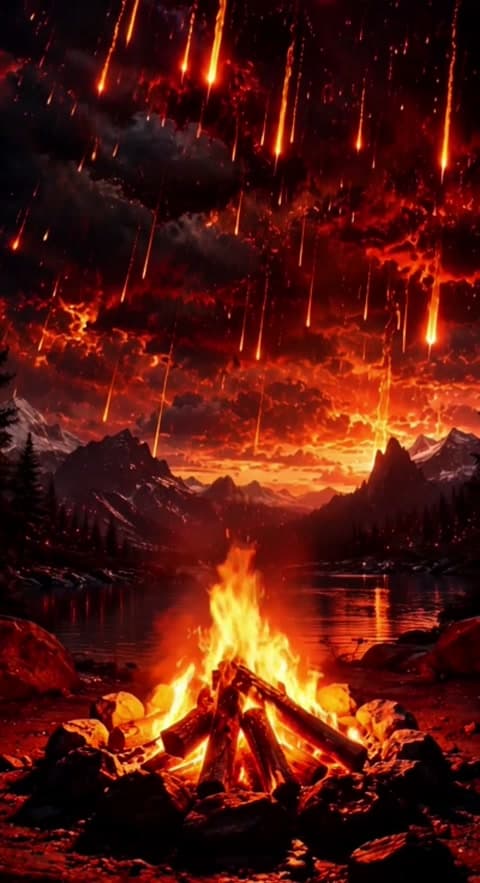 Greenscreen Background | Fire