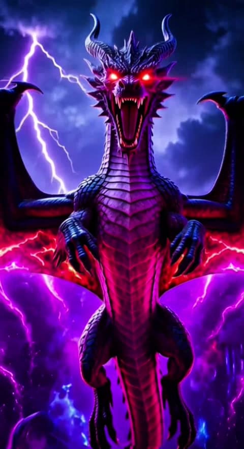 Greenscreen Background | Neon Dragon 3D