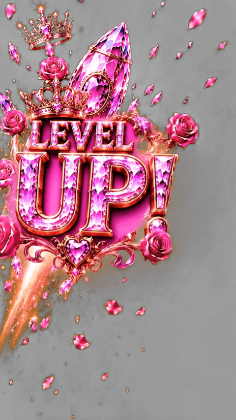 LvL UP! KRISTALL Roségold!