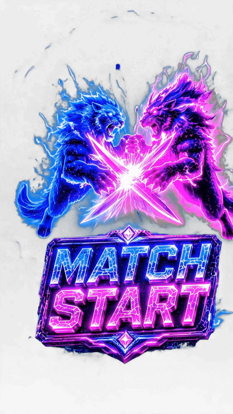 MATCH START!  Cyber-Neon-Welt