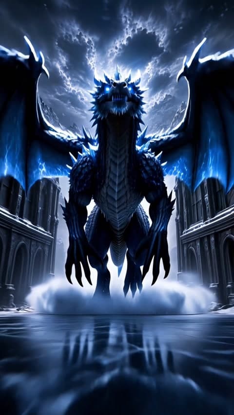 Match Start Ice Dragon mit Background