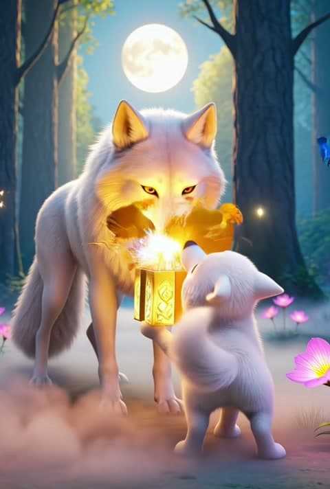 Mother & Baby Wolf Gift Alert
