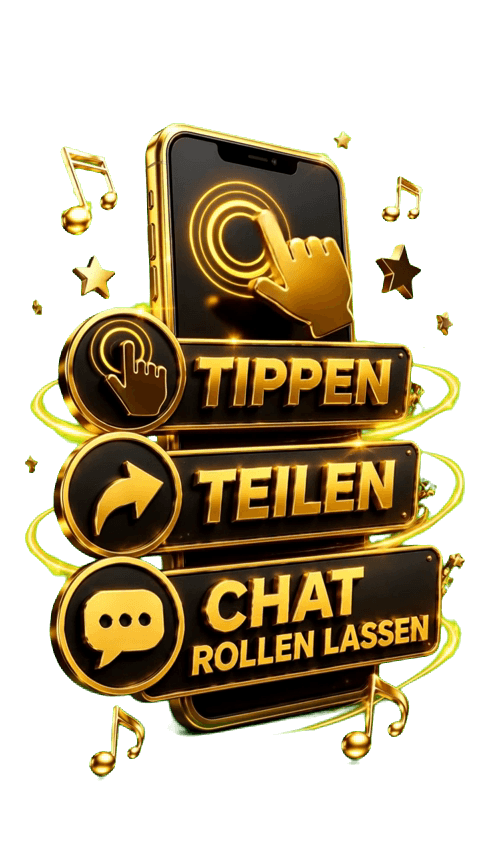 Musiker -Tippen-Teilen-Chat rollen lassen