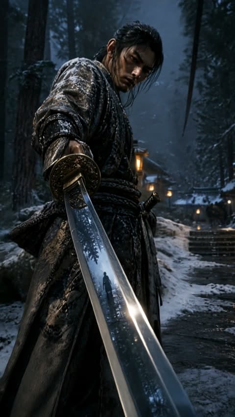 New Follow Samurai mit Background