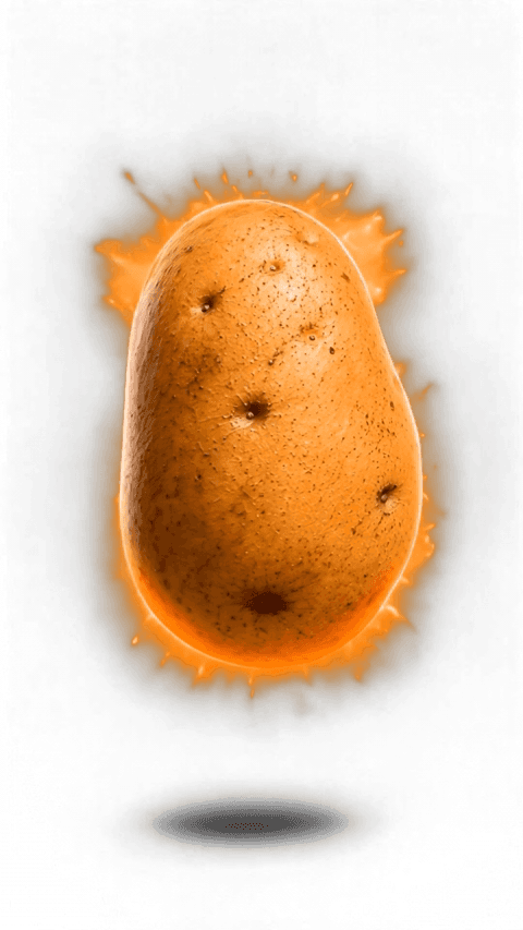 POTATO Bodybuilder ( Gif Animation / Funny Animation )