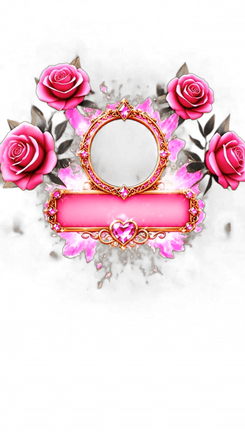 Roségold Text Banner