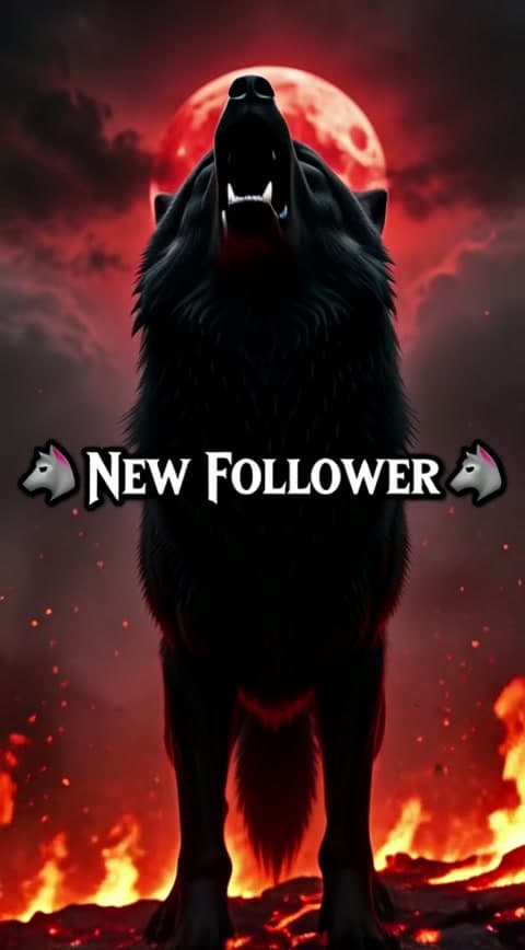 Shadow Wolf New Follower Alert