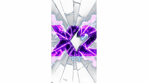 Shattered Glass Purple | X2 Screen Break Alert (Free)
