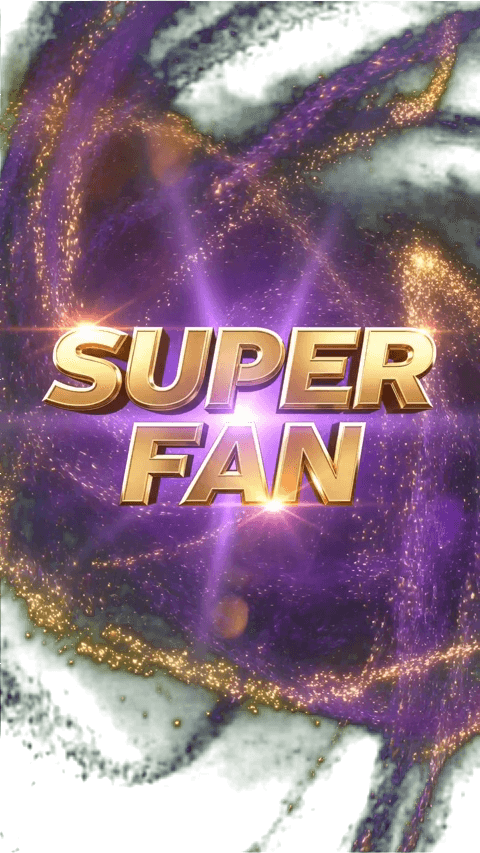 Super Fan Alert – Lila Gold Stream Animation