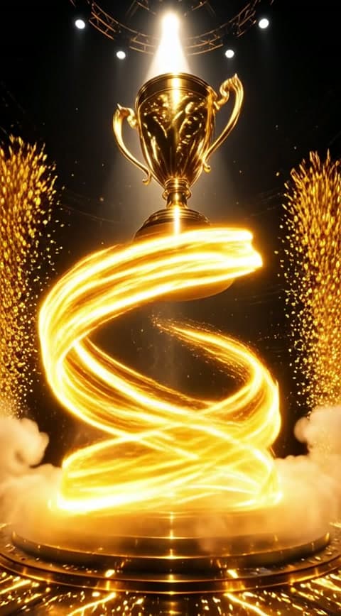 Super Fan Champion – Golden Trophy 🏆✨
