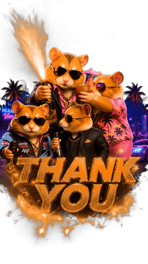 THANK YOU ANIMATION HAMSTER ( Geschenk Animation etc. )