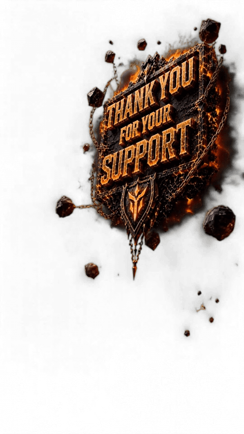 THANK YOU FOR YOUR SUPPORT BANNER ANIMATION!