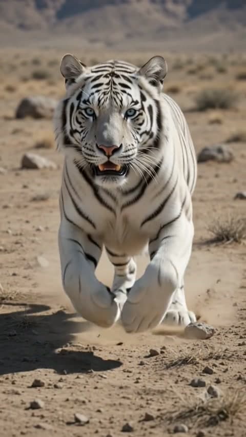 Weisser Tiger Tap Tap Tap