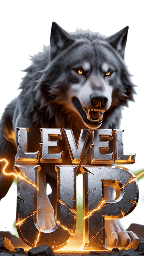 Wolf  Animation level UP
