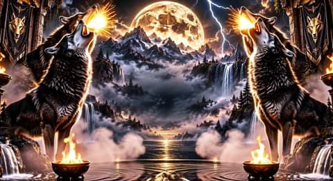 Wolf Pack – Dark Moon LIVE Background 🐺🌕⚡