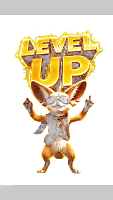 Wüstenfuchs "LEVEL UP!" Tanz-Animation