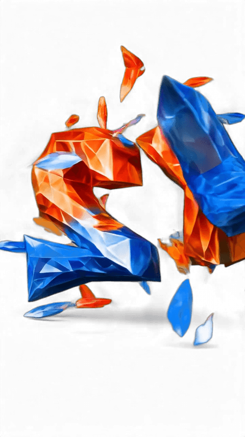 x2 Explosion - Blau/Orange