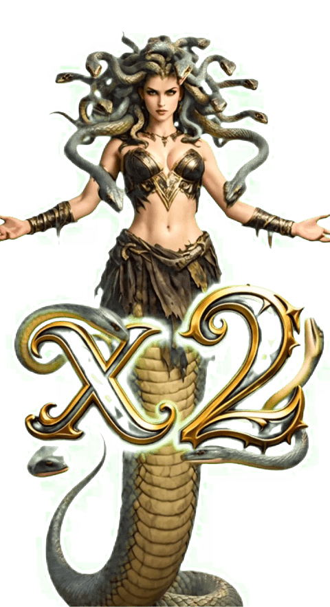 x2 Medusa x2 Greenscreen Animation mit Audio