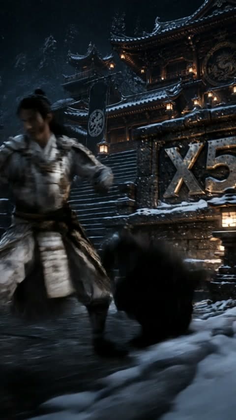 X5 BOOSTER / GLOVE Samurai Animation mit Background