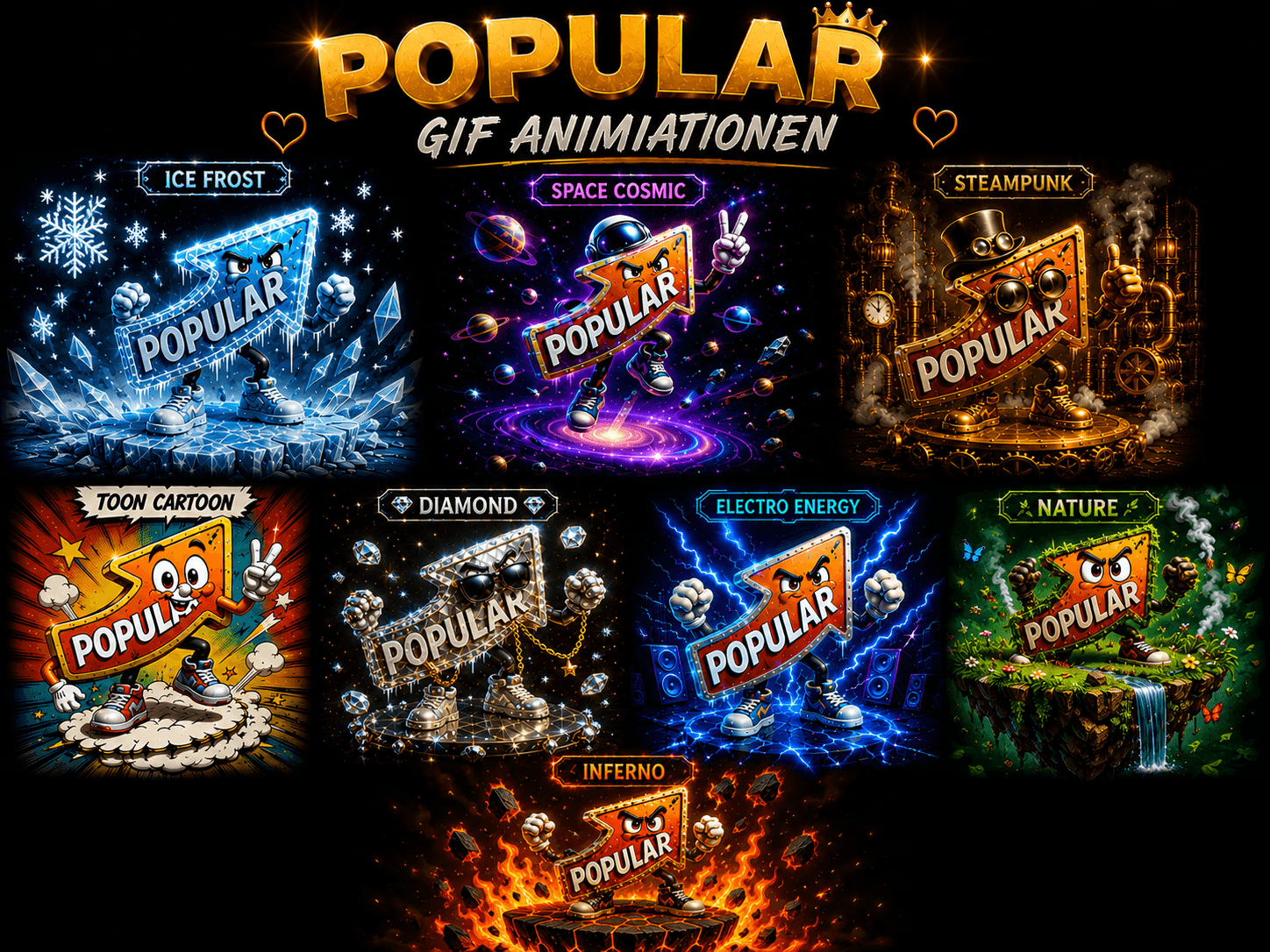 🎯 POPULAR GIF Animation Collection