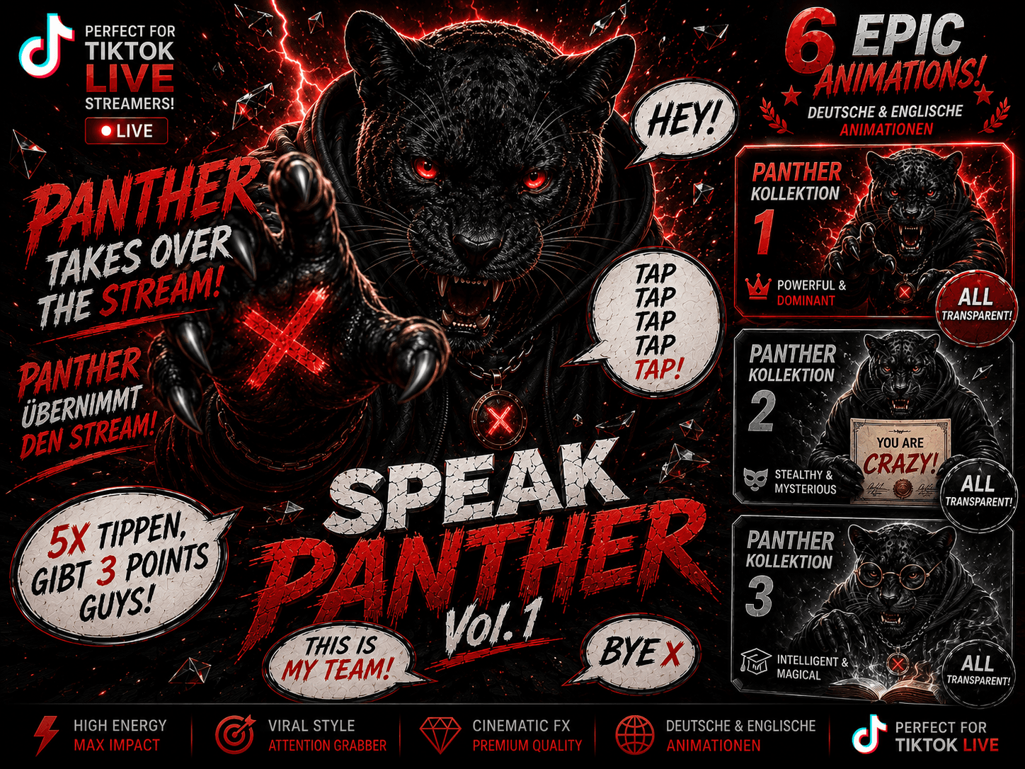 SPEAKPANTHER Vol. 1 - LET THE PANTHER SPEAK FOR YOU