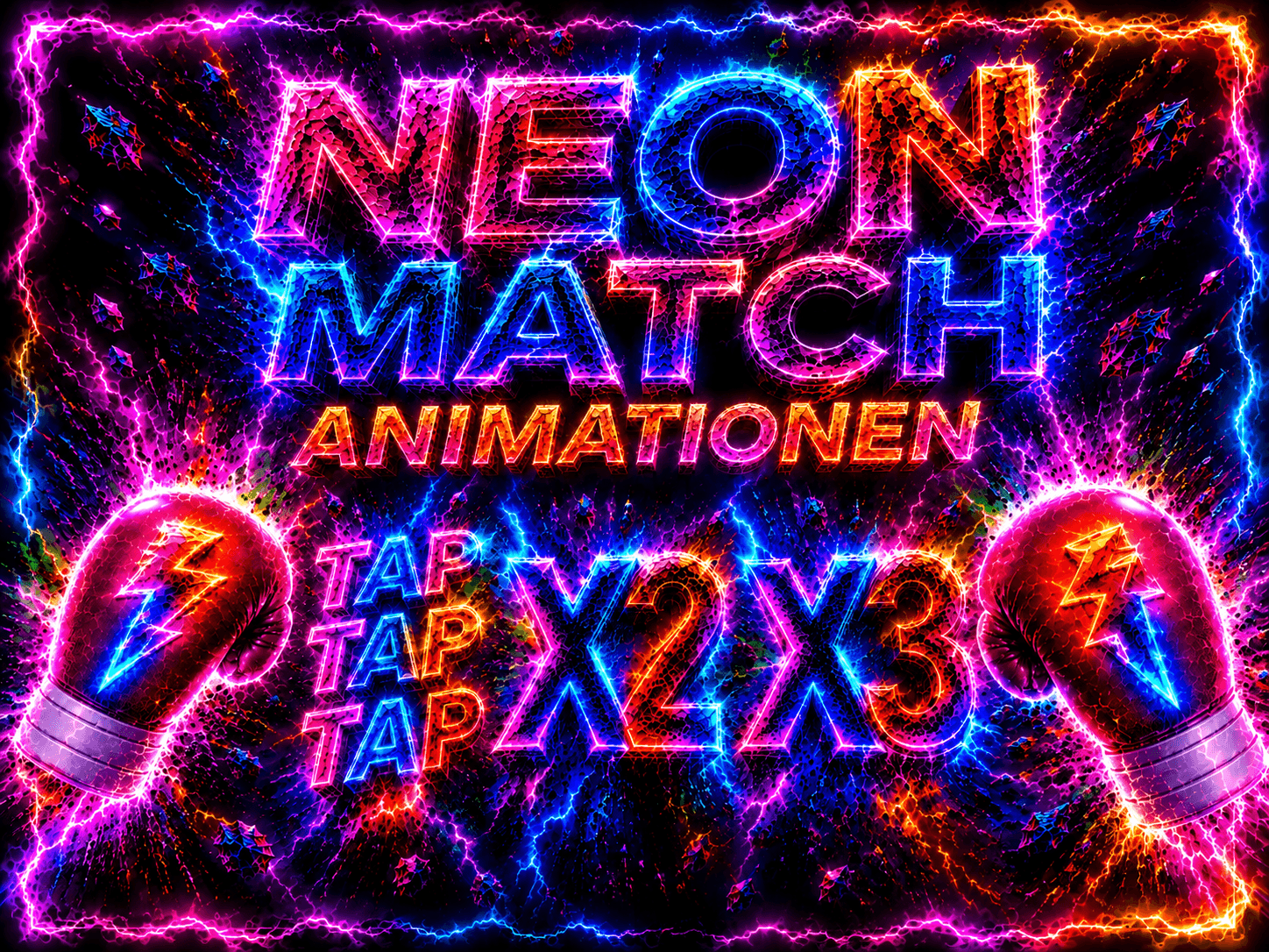 NEON MATCH ANIMATIONEN X2 / X3 / Booster / TAP TAP