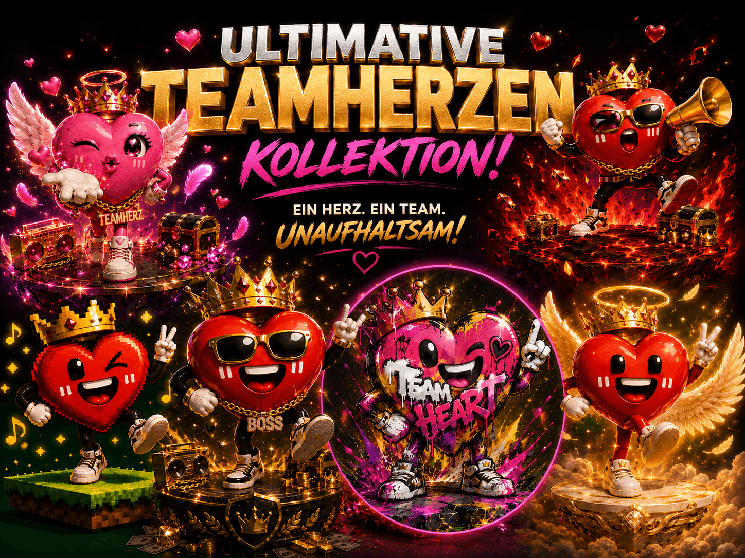 ❤️ Ultimative TeamHerzen Kollektion
