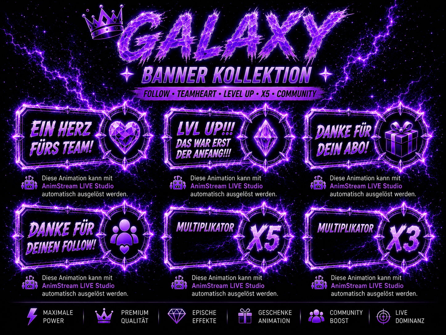 Galaxy Banner Kollektion 💜⚡